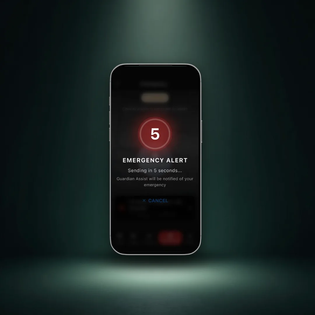 You're protected — one-tap SOS emergency alert