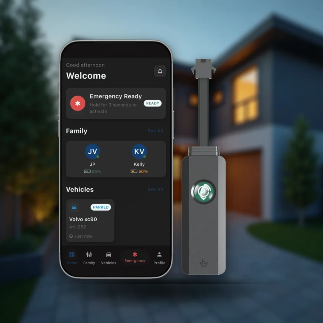 Guardian Assist TR22 Pro vehicle tracker with the app